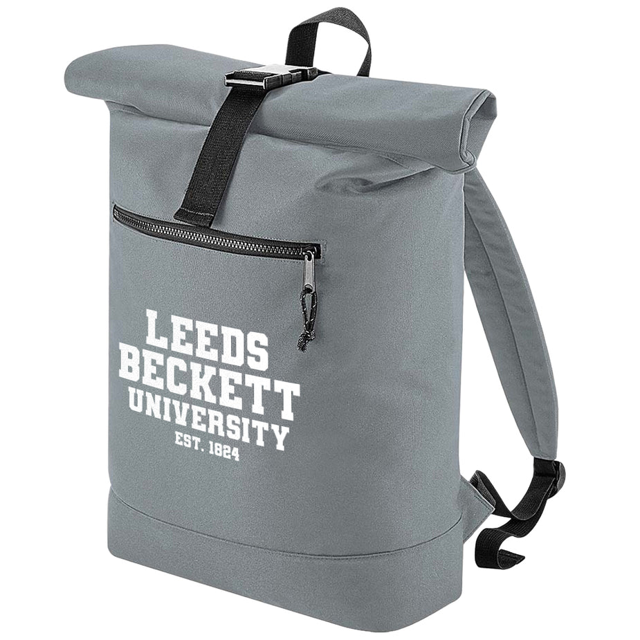 Recycled Roll-Top Backpack – Leeds Beckett Student Union Merchandise